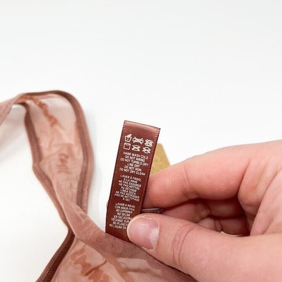 SKIMS After Hours Thong Womens Logo Straps String Underwear Mesh Panty Sz 4X NWT - Picture 8 of 9